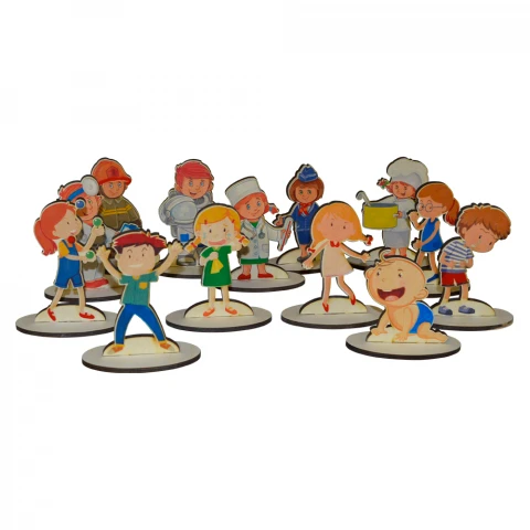 Набор фигурок для песочной терапии <Люди и эмоции>